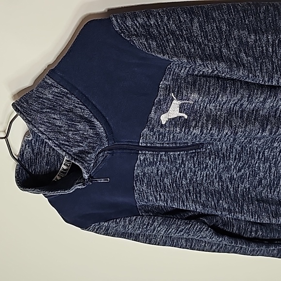 Pink Victoria's secret small blue half zip sweater jacket - Picture 3 of 5